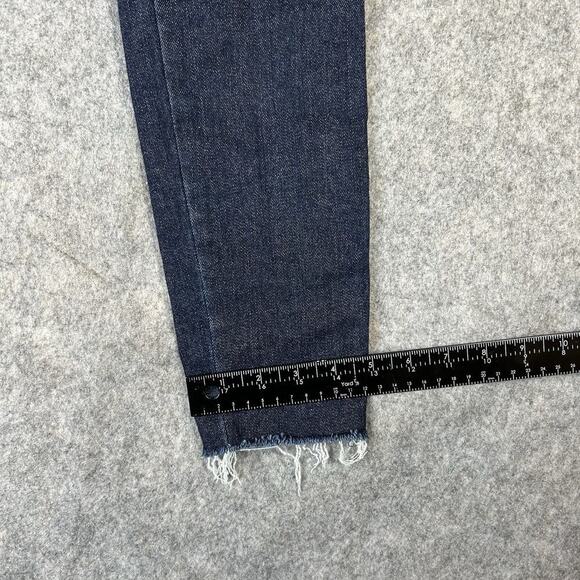 Judy Blue Jeans Womens 5/27 Skinny Fit Dark Wash Denim Stretch Raw Hem - Picture 6 of 10